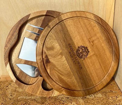 27 Round Cheese Board w/ Tools